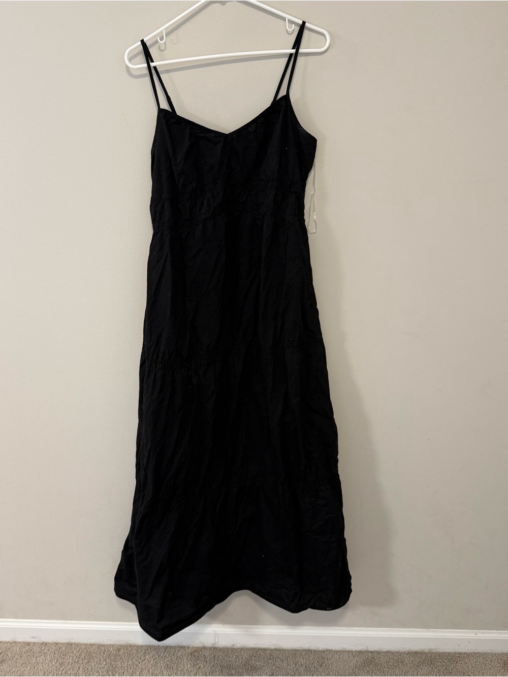 Black Spaghetti Strap Maxi Dress